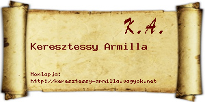 Keresztessy Armilla névjegykártya